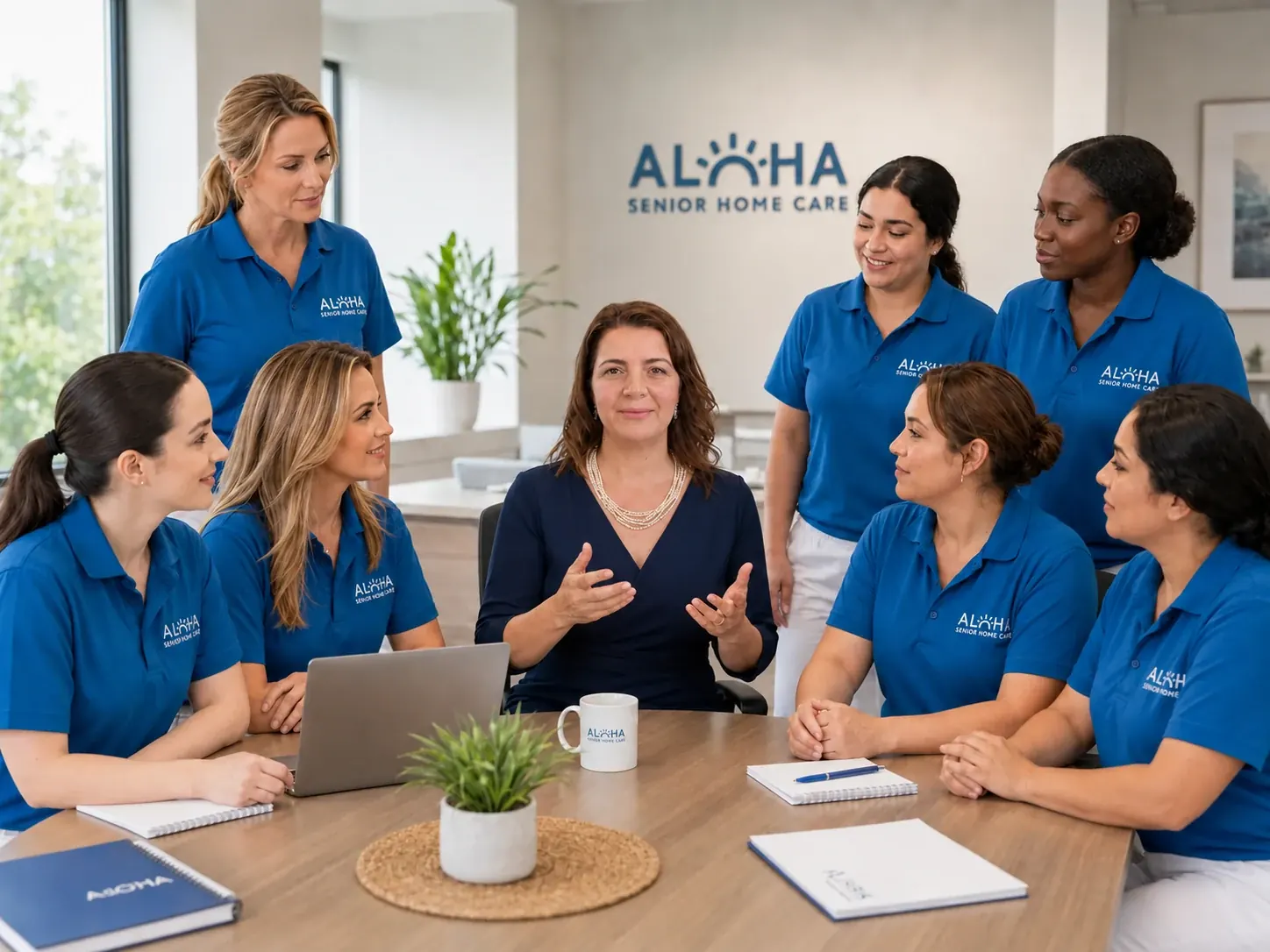 Aloha Senior Home Care's nurse-led senior care team at their San Diego office