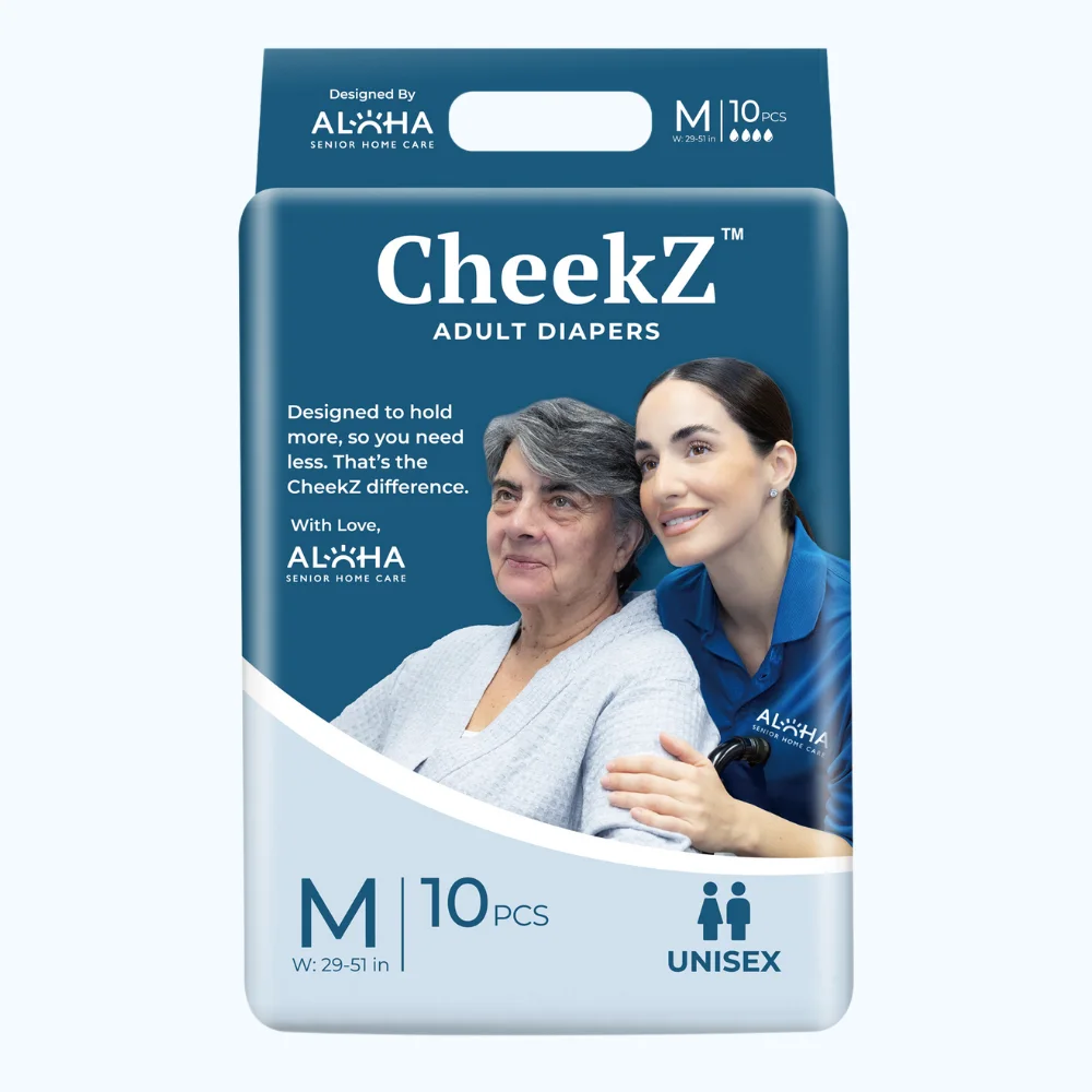 CheekZ adult diapers, Medium size, 10 count pack